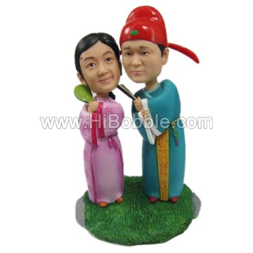 Couples Custom Bobbleheads From Your Photos