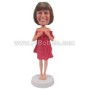 Casual Lady Custom Bobbleheads From Your Photos