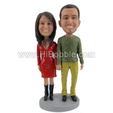 Couples Custom Bobbleheads From Your Photos