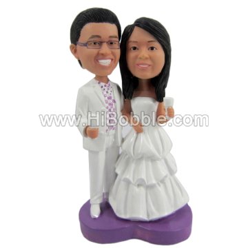 Wedding Couples Custom Bobbleheads From Your Photos