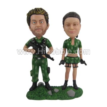 Couples Custom Bobbleheads From Your Photos