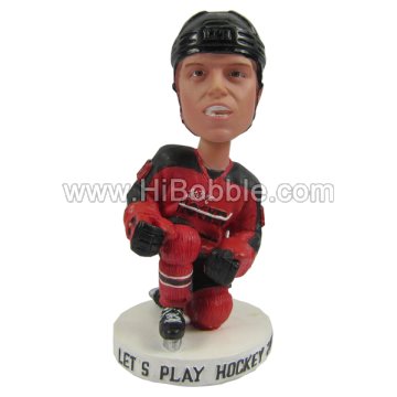 Hockey male Custom Bobbleheads From Your Photos