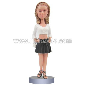 Casual Lady Custom Bobbleheads From Your Photos