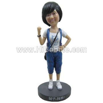 Casual Lady Custom Bobbleheads From Your Photos