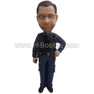 Policeman Custom Bobbleheads From Your Photos