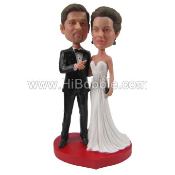 Wedding Couples Custom Bobbleheads From Your Photos