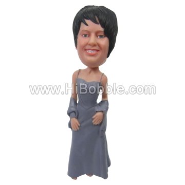 Casual Lady Custom Bobbleheads From Your Photos