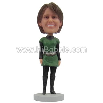 Casual Lady Custom Bobbleheads From Your Photos