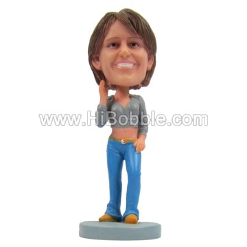 Casual Lady Custom Bobbleheads From Your Photos