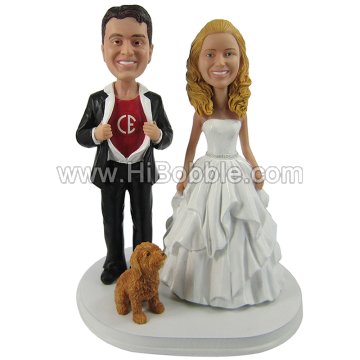 Wedding Couples Custom Bobbleheads From Your Photos