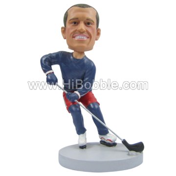 Hockey male Custom Bobbleheads From Your Photos