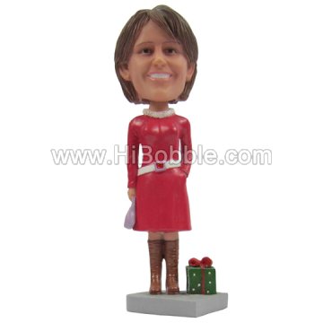 Casual Lady Custom Bobbleheads From Your Photos