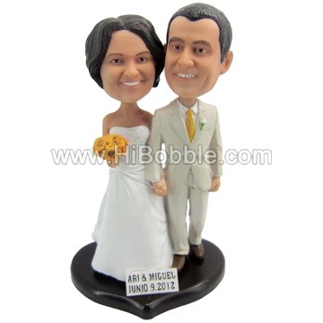 Wedding Couples Custom Bobbleheads From Your Photos