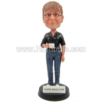 Casual Lady Custom Bobbleheads From Your Photos