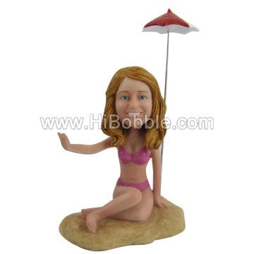 Casual Lady Custom Bobbleheads From Your Photos