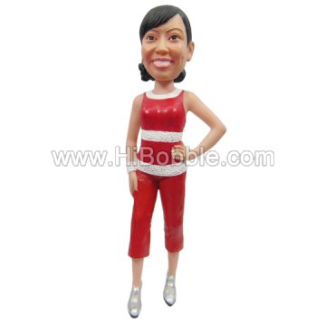 Casual Lady Custom Bobbleheads From Your Photos