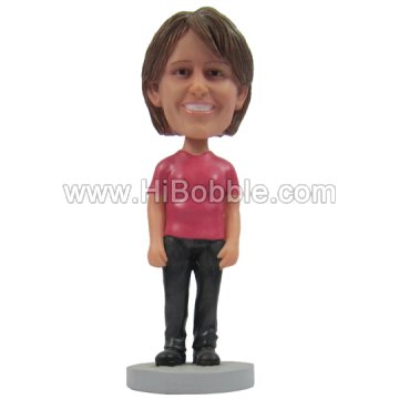 Casual Lady Custom Bobbleheads From Your Photos