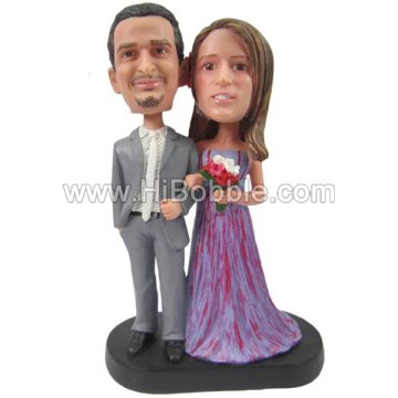 Wedding Couples Custom Bobbleheads From Your Photos