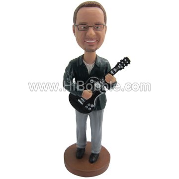 Guitar player Custom Bobbleheads From Your Photos