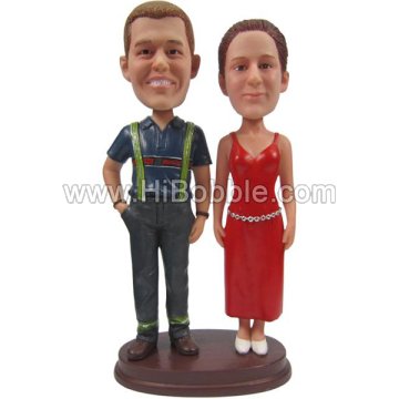 Couples Custom Bobbleheads From Your Photos