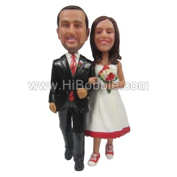 Wedding Couples Custom Bobbleheads From Your Photos