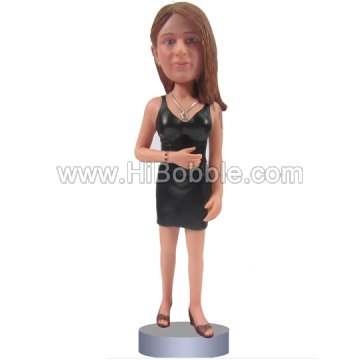 Casual Lady Custom Bobbleheads From Your Photos