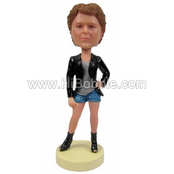 Casual Lady Custom Bobbleheads From Your Photos