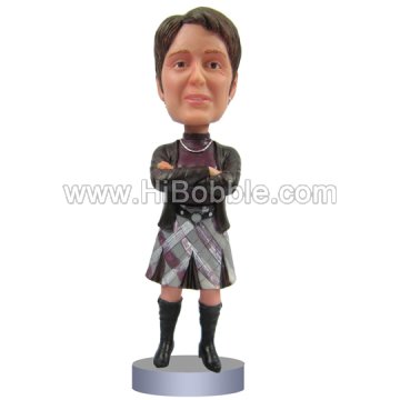 Casual Lady Custom Bobbleheads From Your Photos