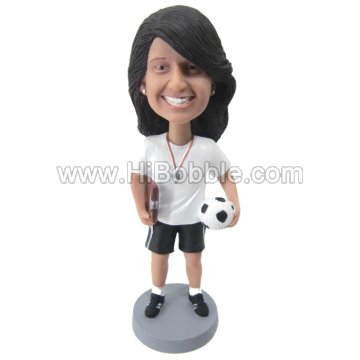 Football Female Custom Bobbleheads From Your Photos