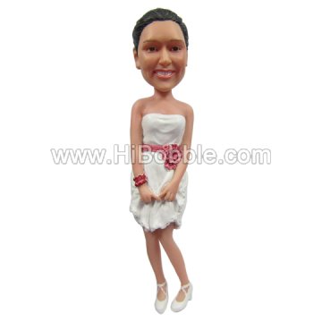 Casual Lady Custom Bobbleheads From Your Photos