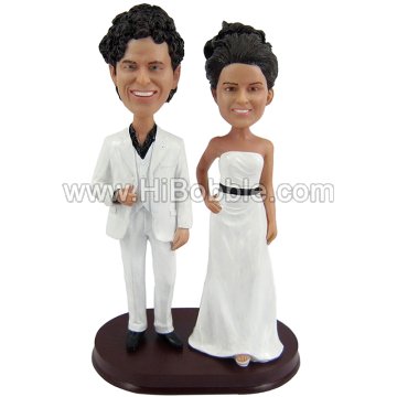 Wedding Couples Custom Bobbleheads From Your Photos