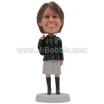 Casual Lady Custom Bobbleheads From Your Photos