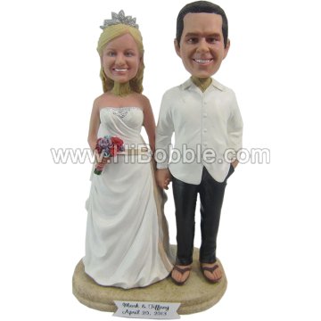 Wedding Couples Custom Bobbleheads From Your Photos