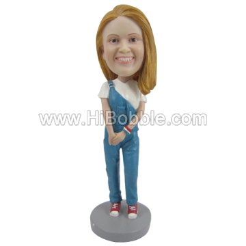 Casual Lady Custom Bobbleheads From Your Photos