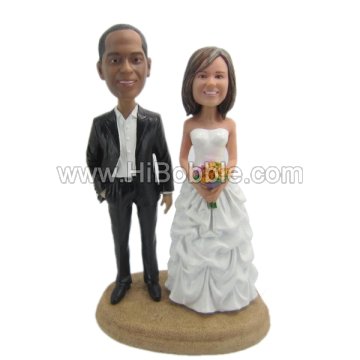 Wedding Couples Custom Bobbleheads From Your Photos