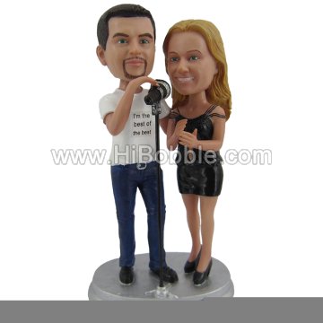 Couples Custom Bobbleheads From Your Photos