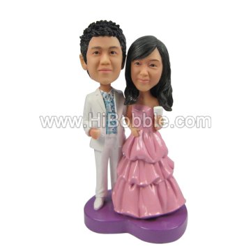 Wedding Couples Custom Bobbleheads From Your Photos