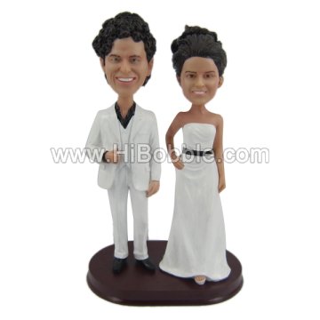 Wedding Couples Custom Bobbleheads From Your Photos