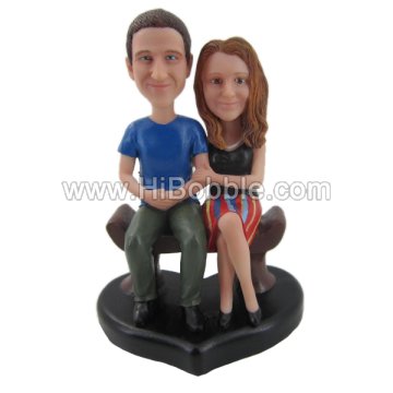 Couples Custom Bobbleheads From Your Photos