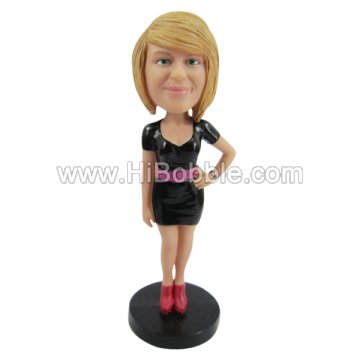 Casual Lady Custom Bobbleheads From Your Photos